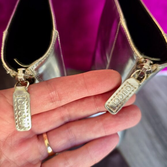 Gucci horsebit booties silver metallic - Picture 10 of 14